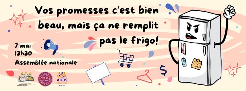 Manifestation pour la semaine de la dignité des personnes assistées sociales